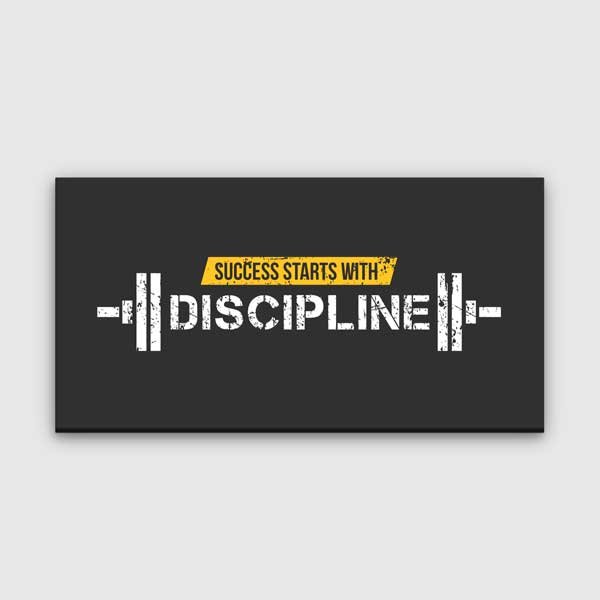 Success Starts With Discipline Kanvas Tablo – 5821