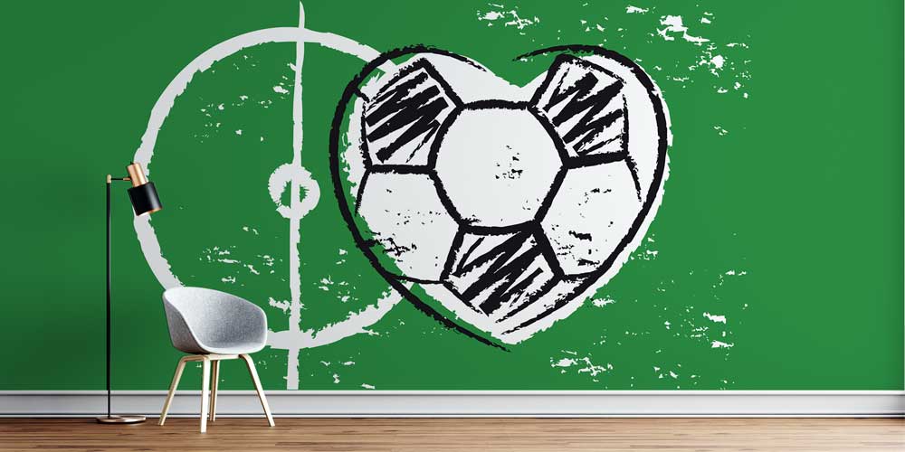 spor-salonu-duvar-kagitlari-1065-00 Futbol Sahası ve Kalp Topu Duvar Kağıdı 1065