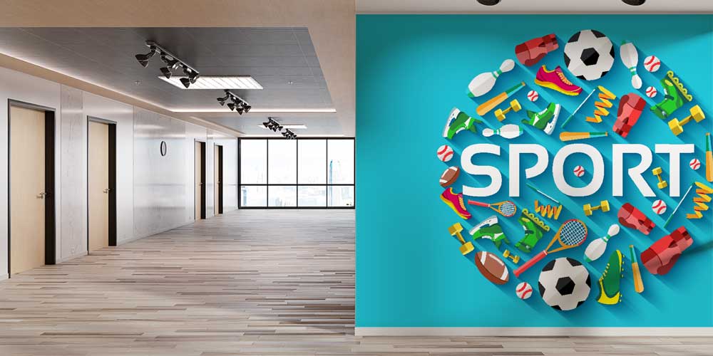 spor-salonu-duvar-kaplamalari-1066-05 Spor Ekipmanları Temalı Duvar Kağıdı 1066