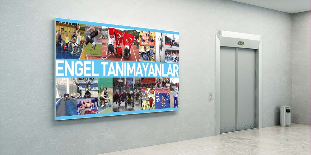 spor-salonu-duvar-panolari-a-209-03 Engelleri Tanımayanlar Spor Posteri A-209