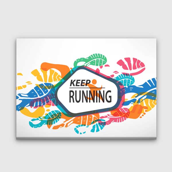 Keep Running Kanvas Tablo – 5783