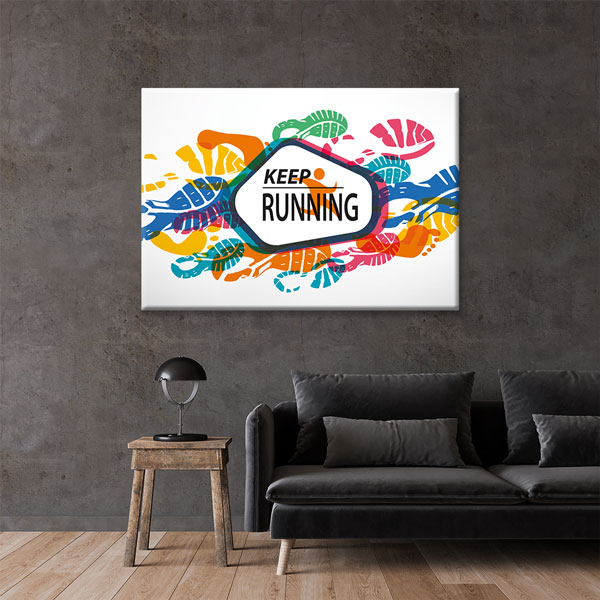 Keep Running Kanvas Tablo – 5783