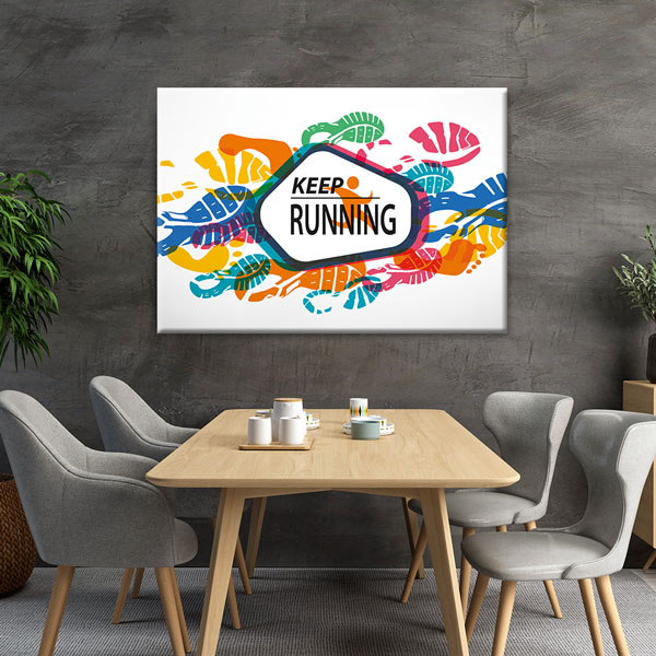 Keep Running Kanvas Tablo – 5783