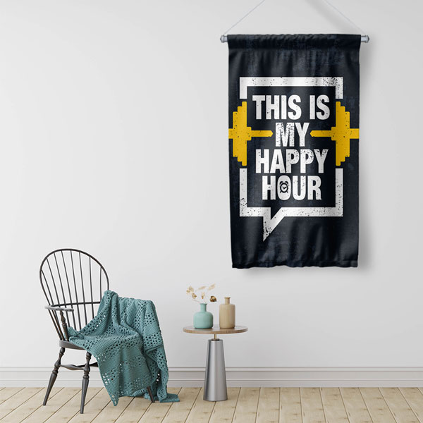 sports-banner-5906-02 Happy Hour Fitness Duvar Flaması 5906