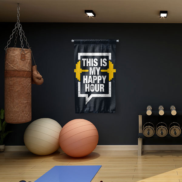 sports-banner-5906-03 Happy Hour Fitness Duvar Flaması 5906