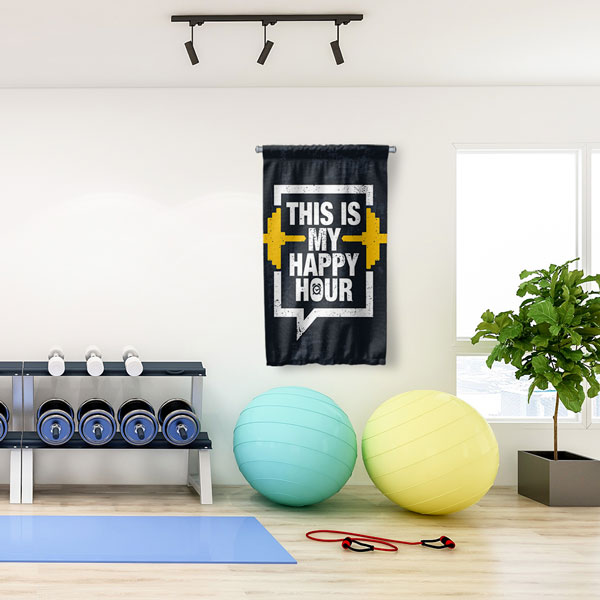 sports-banner-5906-04 Happy Hour Fitness Duvar Flaması 5906