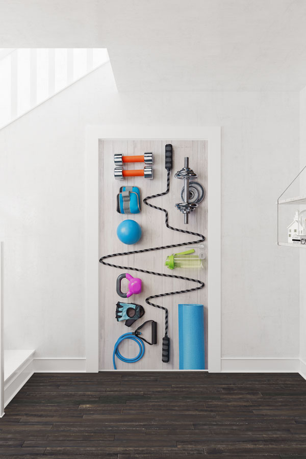 Kapı Giydirme - Fitness Ekipmanları Temalı 8920