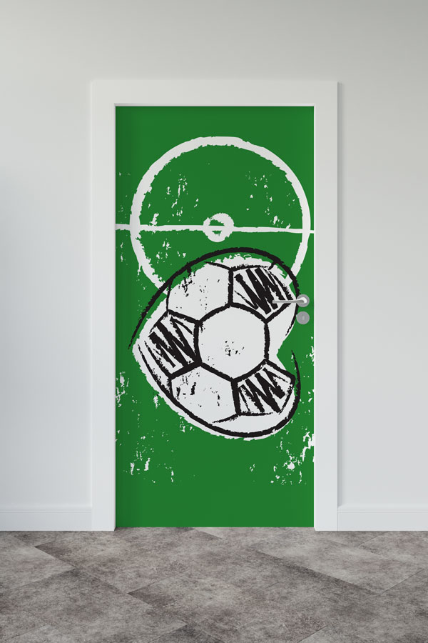 sports-club-wall-art-decor-8962-00 Futbol Sahası ve Topu Kapı Giydirme 8962
