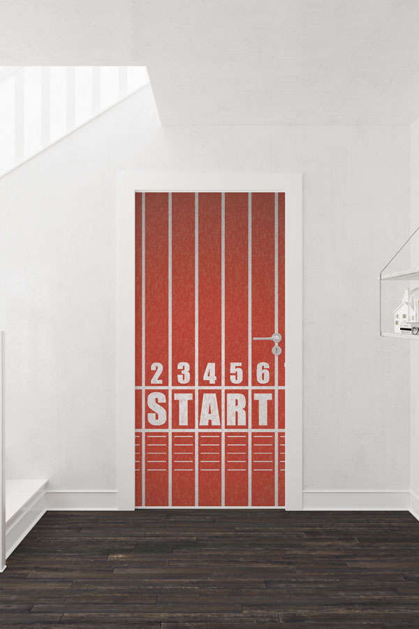 Atletizm Pisti Start Çizgisi Kapı Giydirme 8964