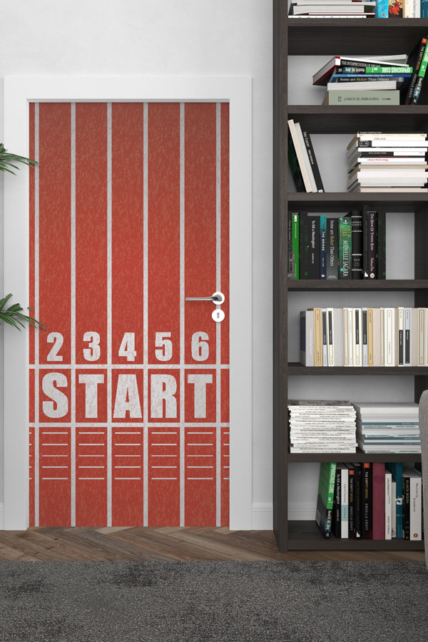 Atletizm Pisti Start Çizgisi Kapı Giydirme 8964