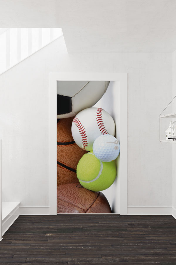 Spor Topları Kapı Giydirme Tasarımı 8930