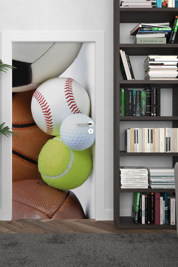 Spor Topları Kapı Giydirme Tasarımı 8930