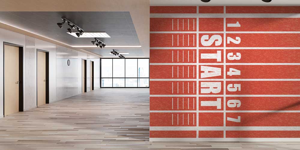 Koşu Pisti "Start" Çizgisi Duvar Kağıdı 1073