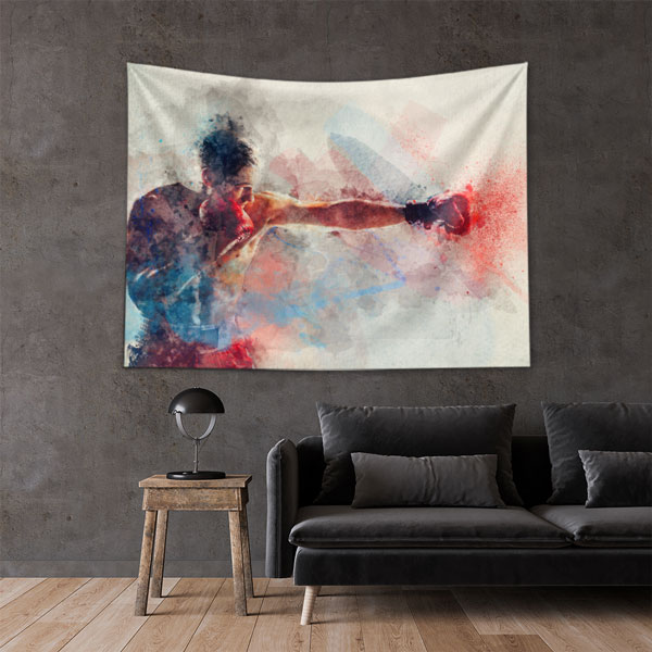 Boks Antrenman Spor Duvar Örtüsü 5857