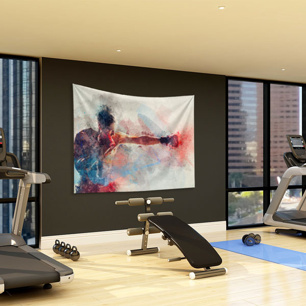 Boks Antrenman Spor Duvar Örtüsü 5857