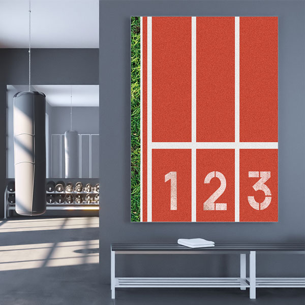 Running Track Kanvas Tablo – 5813