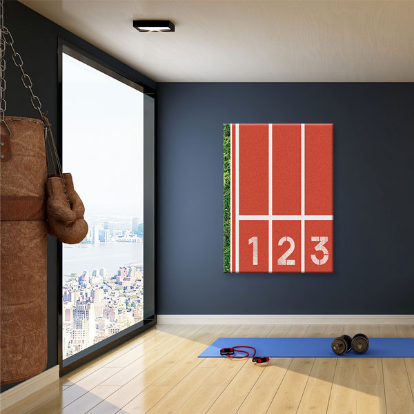 Running Track Kanvas Tablo – 5813