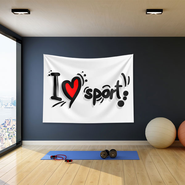 I Love Sport Duvar Örtüsü 5870