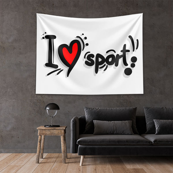 I Love Sport Duvar Örtüsü 5870
