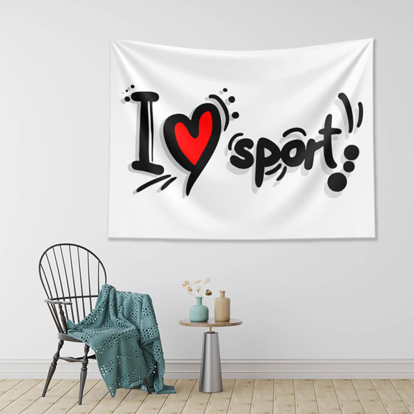 I Love Sport Duvar Örtüsü 5870