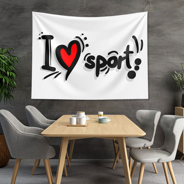 I Love Sport Duvar Örtüsü 5870