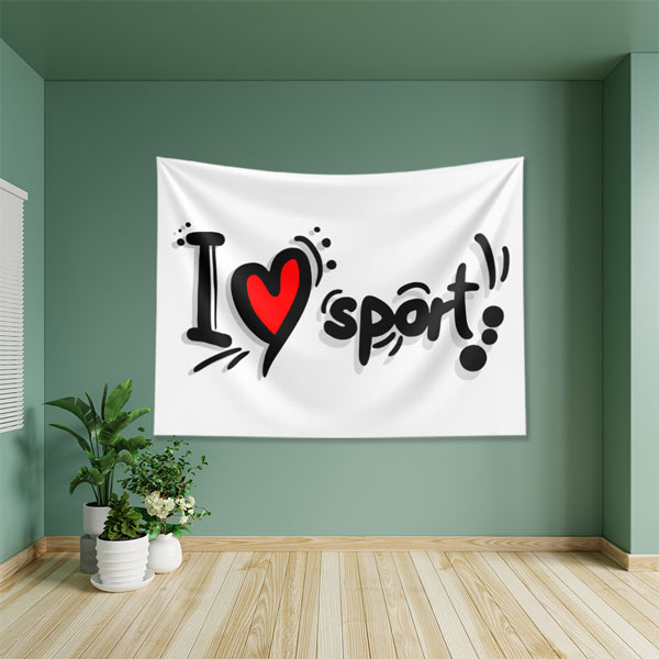 I Love Sport Duvar Örtüsü 5870
