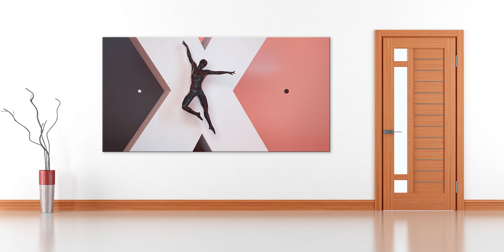 Modern Atletik Figürlü Spor Salonu Büyük Ebat Duvar Dekoru 7906