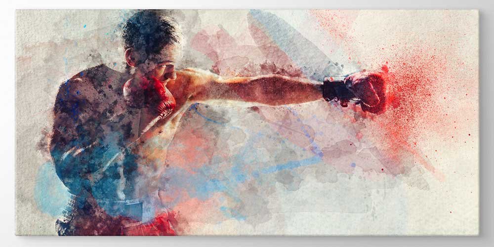 sports-wall-art-decor-7907-00 Sporcu Boksör İlham Veren Büyük Ebat Duvar Dekoru 7907