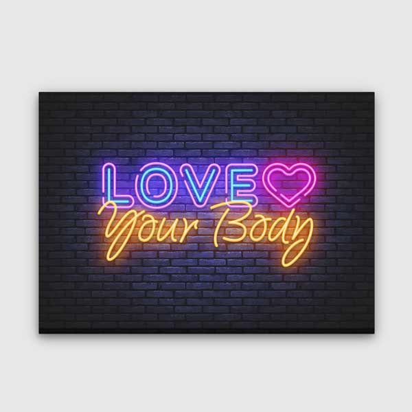 sports-wall-decor-5797-00 Love Your Body Kanvas Tablo – 5797