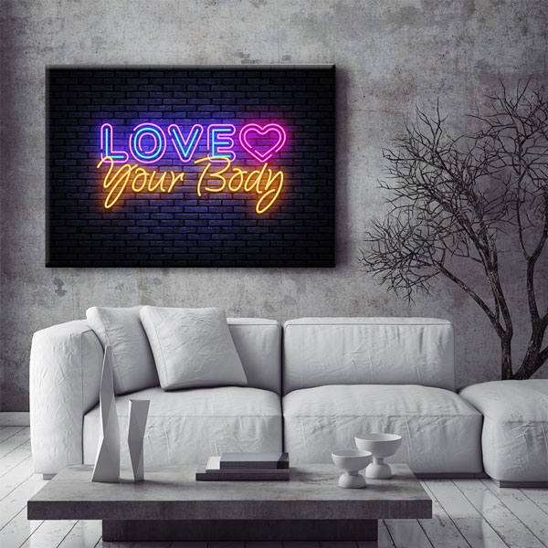 Love Your Body Kanvas Tablo – 5797