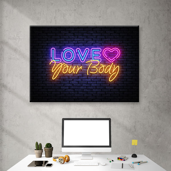Love Your Body Kanvas Tablo – 5797