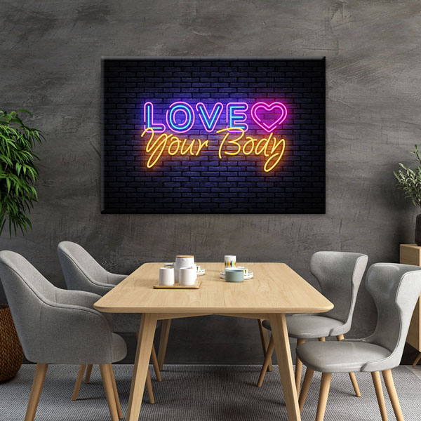 Love Your Body Kanvas Tablo – 5797
