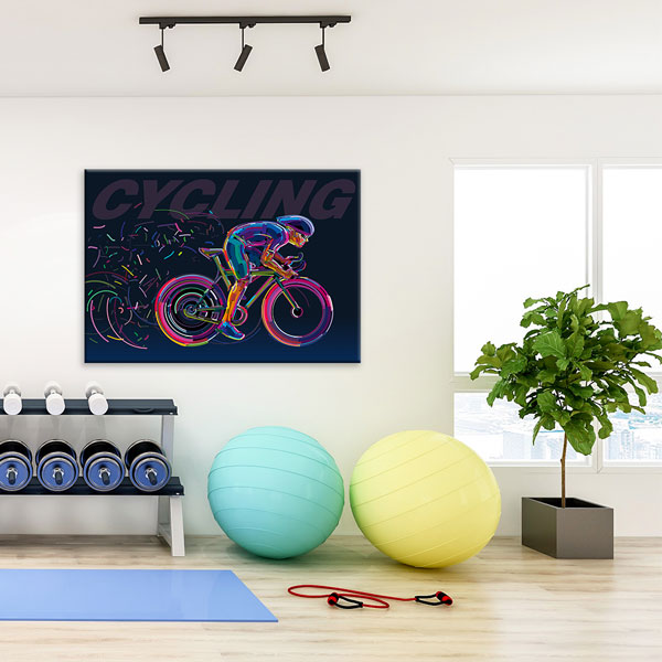 Renkli Cycling Kanvas Tablo – 5818