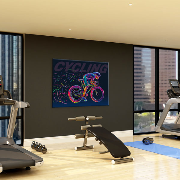 Renkli Cycling Kanvas Tablo – 5818