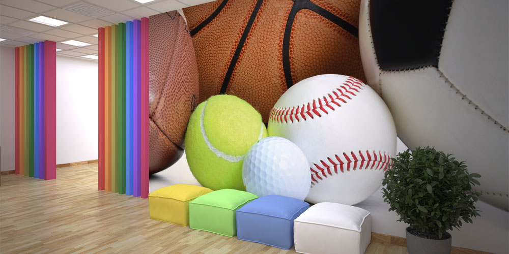 sports-wall-decor-5840-02 Çoklu Spor Topları Duvar Kağıdı 5840