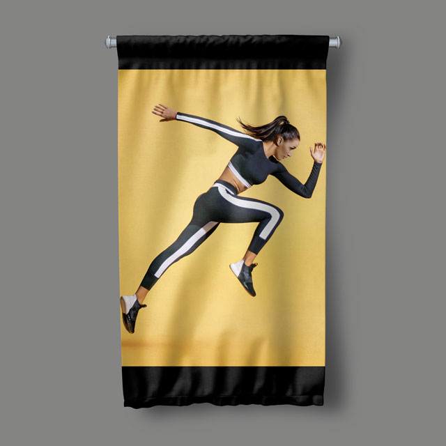 Koşu ve Atletizm Spor Duvar Flaması 5899