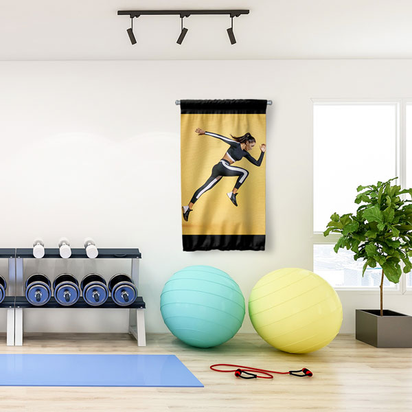 Koşu ve Atletizm Spor Duvar Flaması 5899