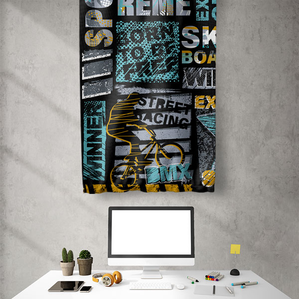 Extreme Spor Duvar Flaması 5907