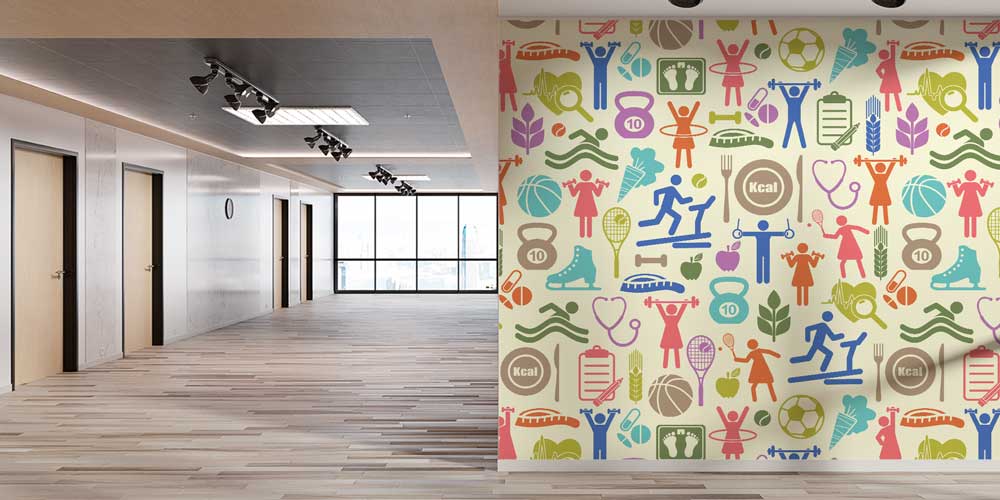 sports-wallpaper-1068-02 Sağlıklı Yaşam ve Spor Temalı Desenli Duvar Kağıdı 1068