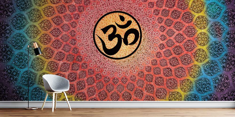 OM Mandala Yoga Duvar Kağıdı 12778