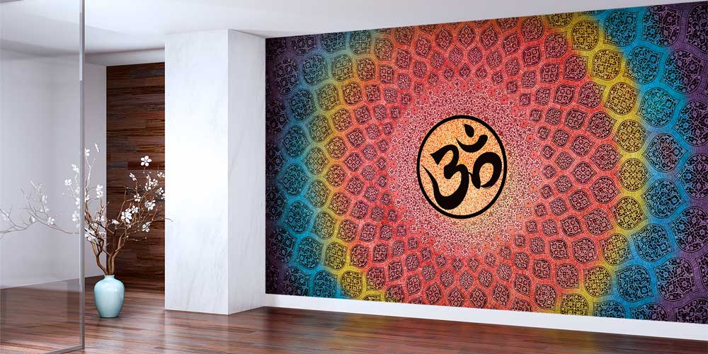 OM Mandala Yoga Duvar Kağıdı 12778