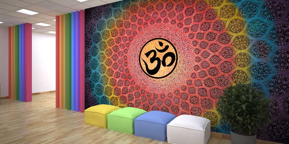 OM Mandala Yoga Duvar Kağıdı 12778