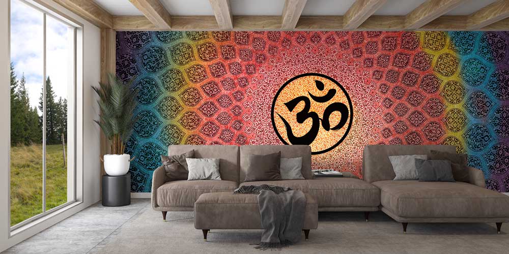 OM Mandala Yoga Duvar Kağıdı 12778