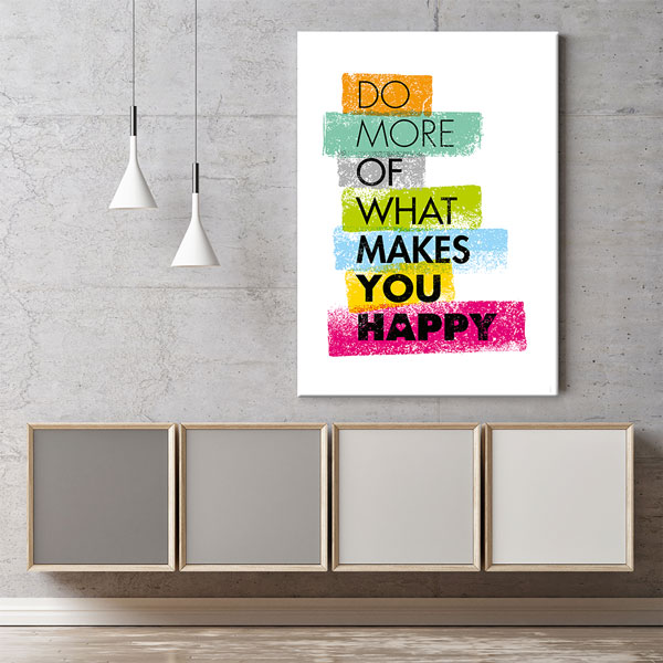 success-wall-art-3182-04 Seni Mutlu Edeni Daha Çok Yap Motivasyon Kanvası – 3182
