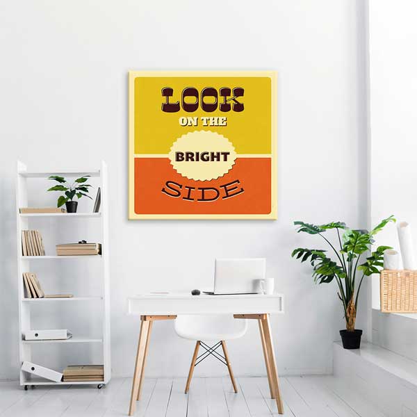 Hayatın Parlak Yüzüne Bak Duvar Tablosu - Pozitif Motivasyon – 3201