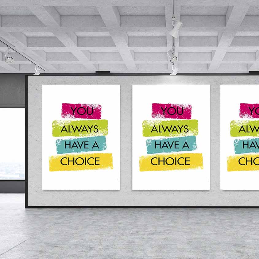 Her Zaman Bir Seçimin Var Motivasyon Kanvası – 3319