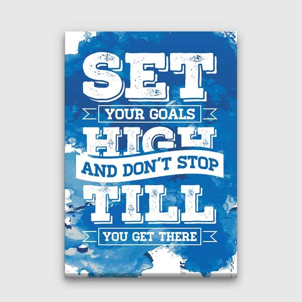 success-wall-design-3331-00 Yüksek Hedefler Belirle Motivasyon Duvar Kanvası – 3331