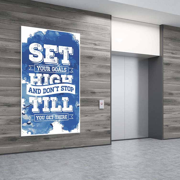 Yüksek Hedefler Belirle Motivasyon Duvar Kanvası – 3331