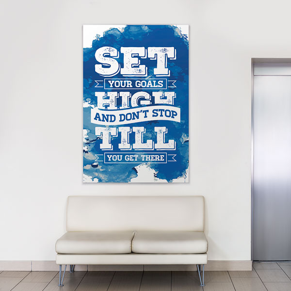 Yüksek Hedefler Belirle Motivasyon Duvar Kanvası – 3331
