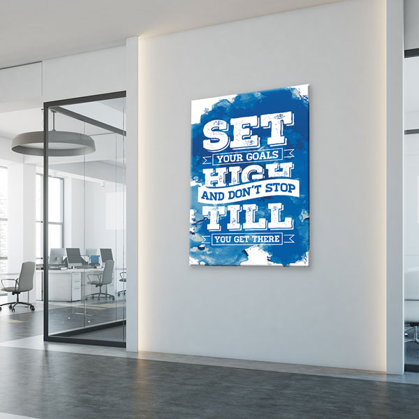 Yüksek Hedefler Belirle Motivasyon Duvar Kanvası – 3331